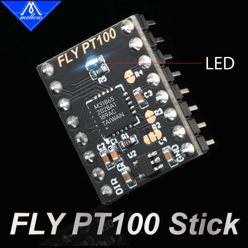 Mellow FLY PT100 Stick Thermistor Board 3.3V/5V For Voron 3D Printer Via SPI Interface Or 32bit Board Marlin 2.0.7.2 And Later