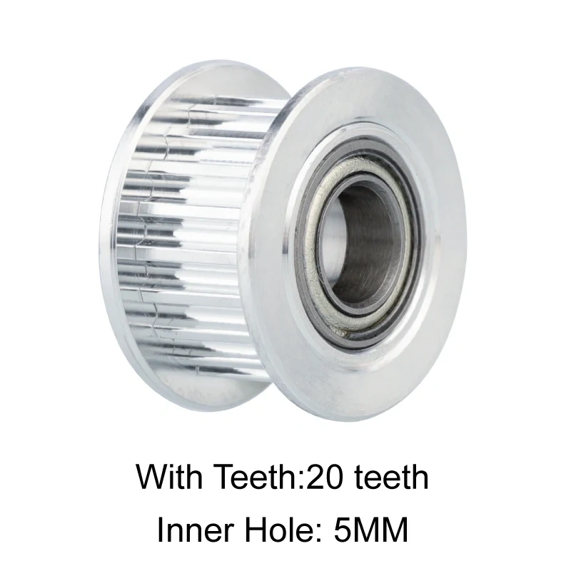 Mellow 1Pcs 20T 8.5MM Height GT2 Idler 20 Tooth Wheel Bore 5mm For High Matching Low Vibration Gates 6MM 2GT Timing Belt