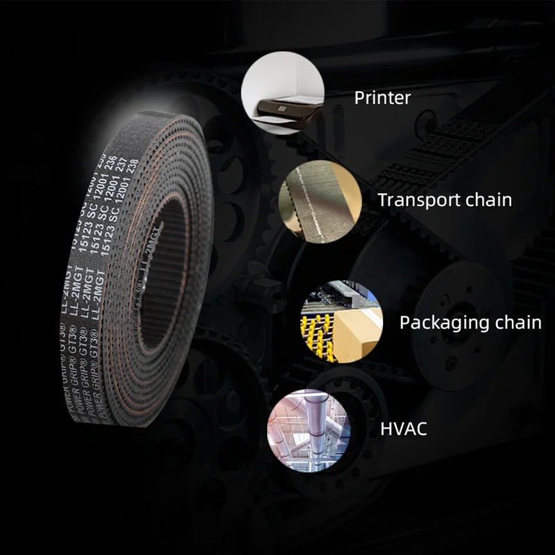 Mellow 3D Printer Parts POWERGRIP GT3 GATES-LL-2MGT Pulley Timing Belt Width 6MM 9MM 10MM 12MM Enhanced Precision And Durability