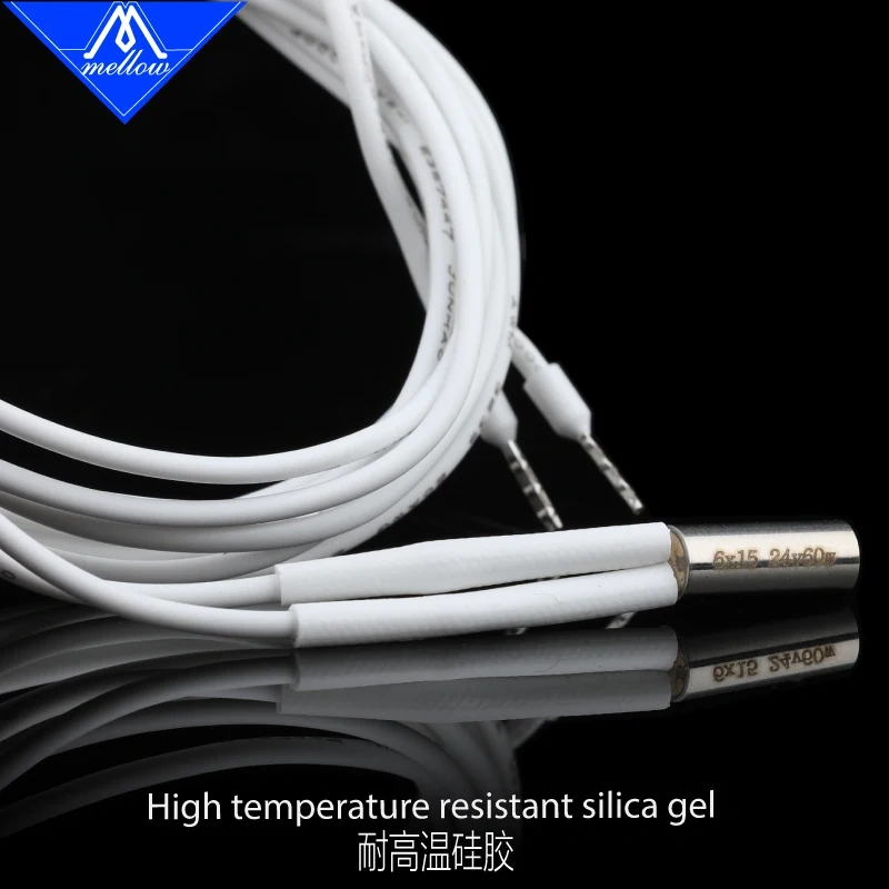 Mellow 1Pcs 24V 60W 6*15MM Ceramic Cartridge Heater Heating Tube For 3D Printer Parts  E3DV6 J-Head / Phaetus Dragon HotEnd