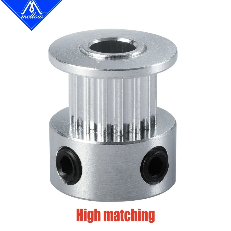 Mellow Customized 2Pcs 3D Printer parts GT2 Pulley 16Teeth/20Teeth 16/20 Teeth Bore 5mm For GATES 2GT 6mm Open Timing Belt