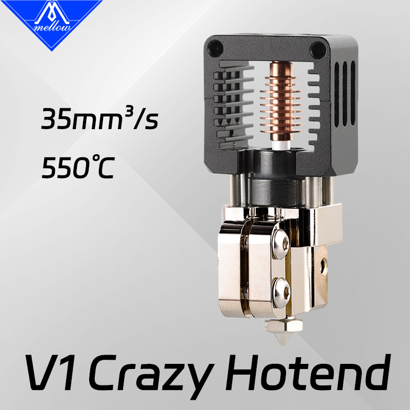 Mellow All Metal DIY NF-Crazy Hotend V6 Copper Nozzle For Ender 3 CR10 Prusa I3 MK3S Bmg Extruder 3D Printer Parts