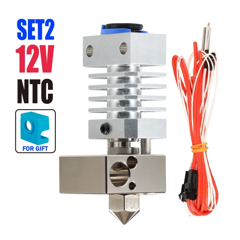 Mellow All Metal Cr10 Hotend Plated Copper Mk8 Nozzle & Heated Block 3D Printer J-head Hotend For Upgrade Ender 3 Micro Swiss