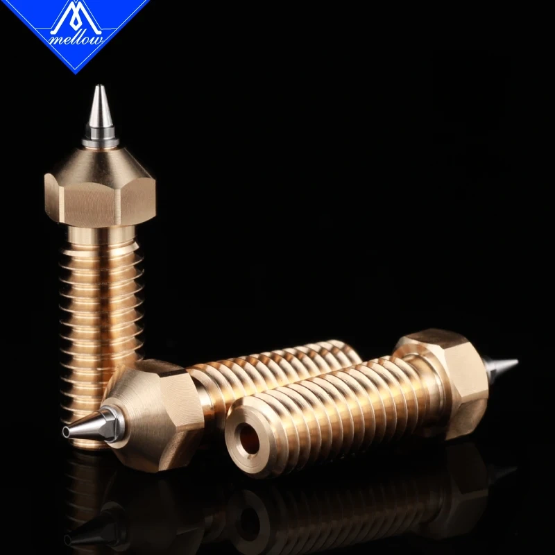 Mellow 1Pcs BS-Volcano Stainless Steel Nozzles For 3D Printers Hotend Nozzle Voron Blv Belt Printer Titan Aero Sidewinder X1