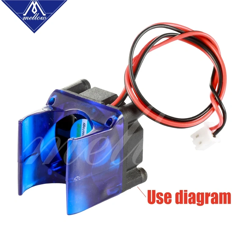 Mellow 12V/24V V6/V5 radiator 3010 fan 30*30*10mm 3010s DC small fan cooling extruder 2-wire 3d printer accessories part