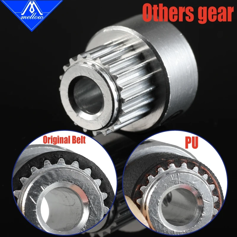 Mellow Customized 2Pcs 3D Printer parts GT2 Pulley 16Teeth/20Teeth 16/20 Teeth Bore 5mm For GATES 2GT 6mm Open Timing Belt