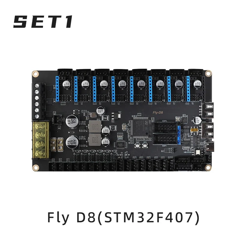 Mellow FLY D8 Board For High-Expandability DIY 3D Printer Accessories Klipper Canbus RS232 Voron 2.4 Trident Hevort