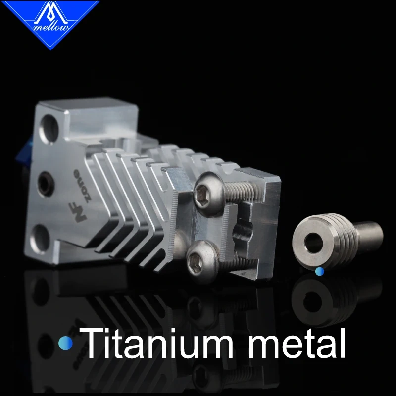Mellow All Metal Titanium Heat Break NF Zone-T V6/CR10 PRO Heat Sink For  V6 Hotend Ender 3 Ender 5 PRO 3D Printer Parts
