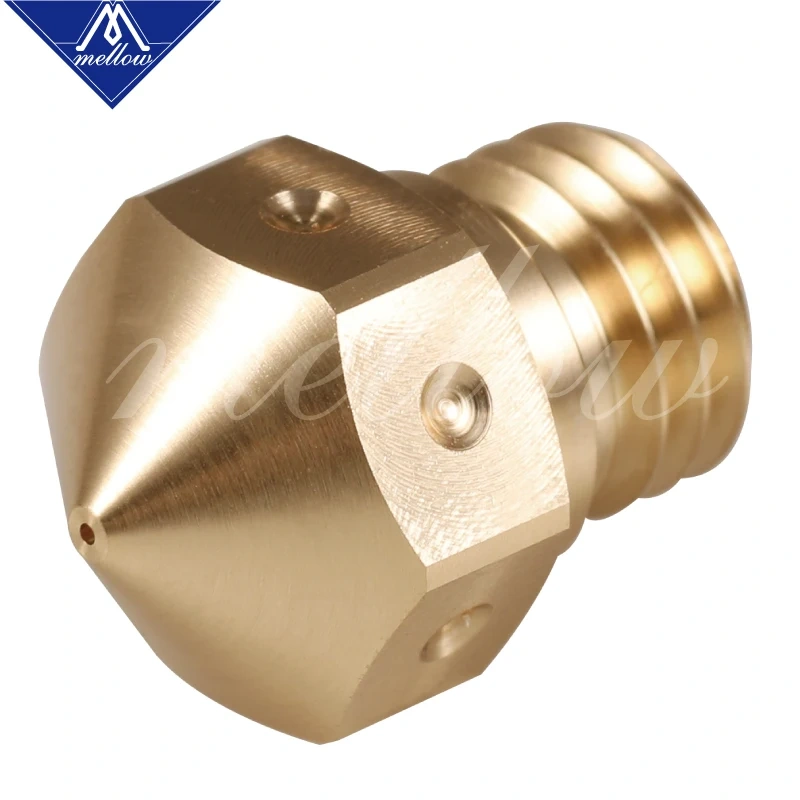 Mellow High Quality Brass Mk10 Nozzle For 0.2mm/0.4mm/0.6mm/0.8mm 1.75mm Filament For M7 Thread Brass MK10 Extruder Hotend