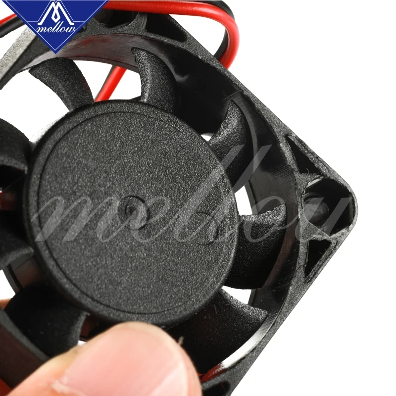 Mellow 1pcs Dual Ball Bearing 4010 Fan for 3D Printer 12V/24V Small Cooling Extruder Hotend Special 2-Wire Design