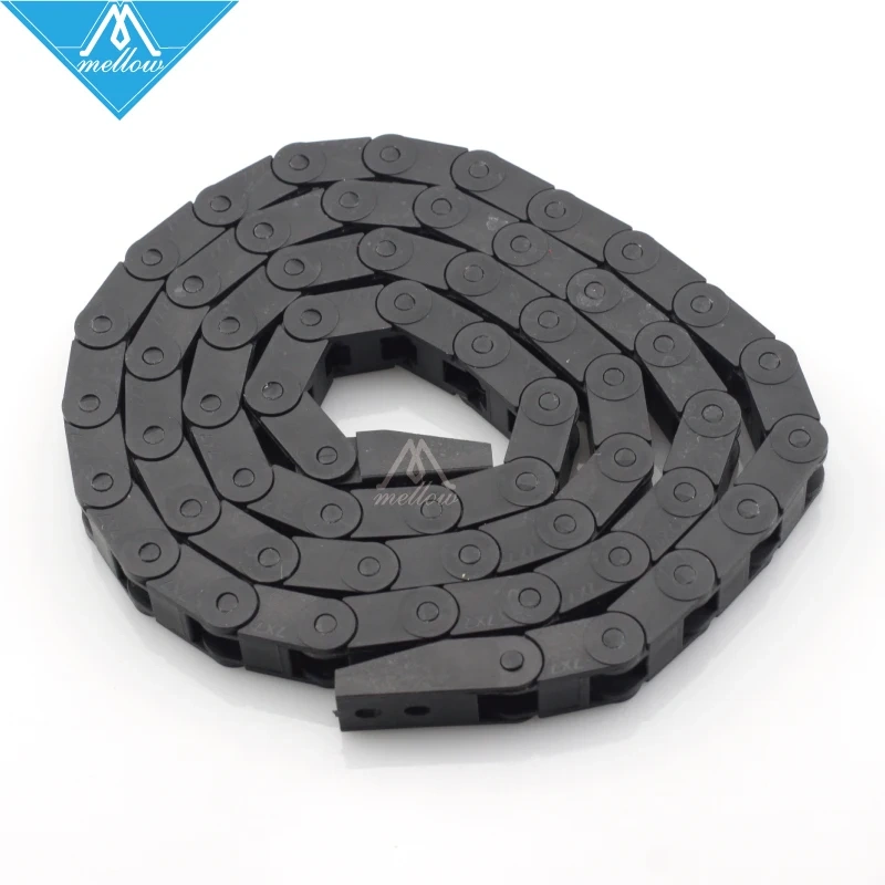 HOT! Best !!! 7 x 7mm L1000mm Cable Drag Chain Wire Carrier with end connectors for 3D Printer Tools