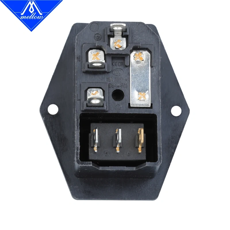 1PCS 3D printer parts 10A 250V  3 in 1 Fuse Power switch AC power outlet For Makerbot/Ultimaker 2/RepRap