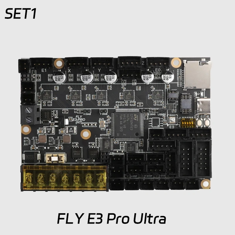 Top Mellow 5 Axes 550Mhz H723 FLY E3 PRO Ultra Control Board TMC2209 For Klipper / Gloomy RRF DIY 3D Printer Parts Ender3 / 5