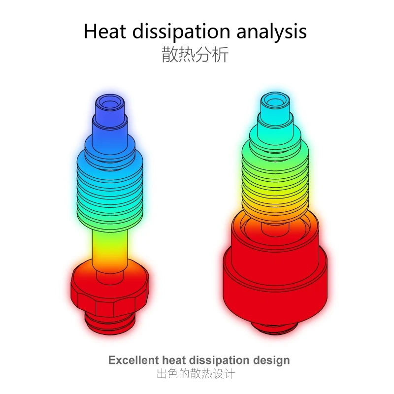 Mellow Crazy Zone V2 Heat Break For Nf-Crazy / Nf-Crazy Plus / Nf-Crazy Pro Hotend Printing Carbon Fiber 3D Printer Parts