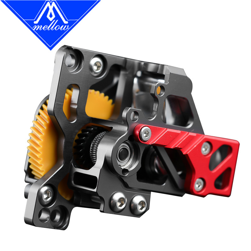 Mellow DIY CNC FluxHeat Lite Extruder & DLC BXP Hardened Steel Gears For Upgrade Bambu Lab  P1P P1S 3D Printer