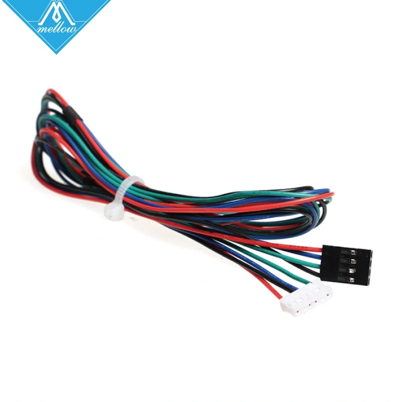 HOT!3D Printer Parts 10pcs/lot 1M DuPont line HX2.54 4pin to 6pin White Terminal Motor Connector cables for Stepper Motors