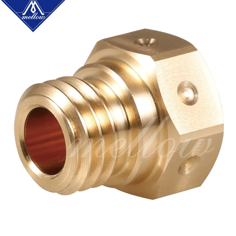 Mellow High Quality Brass Mk10 Nozzle For 0.2mm/0.4mm/0.6mm/0.8mm 1.75mm Filament For M7 Thread Brass MK10 Extruder Hotend