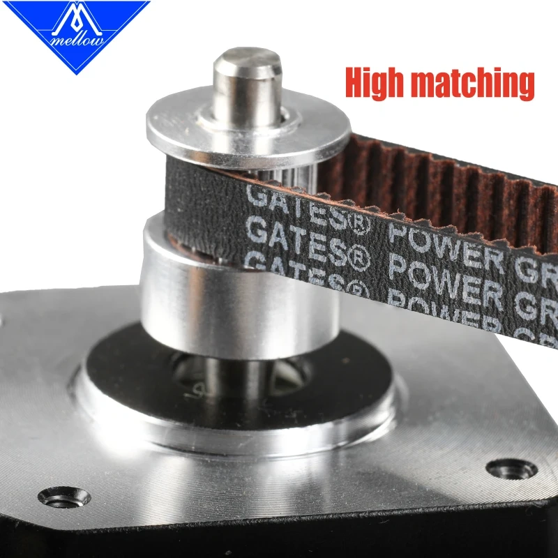 Mellow Customized 2Pcs 3D Printer parts GT2 Pulley 16Teeth/20Teeth 16/20 Teeth Bore 5mm For GATES 2GT 6mm Open Timing Belt