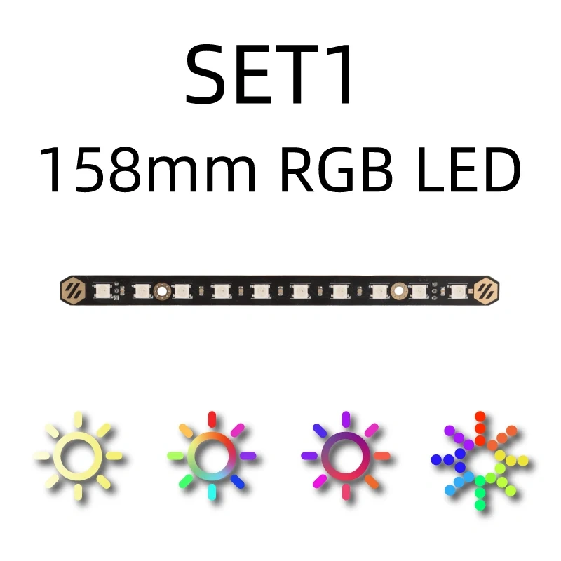 2Pcs Mellow  Daylight PCB Kit 5V RGB / White LED Bar For 3D Printer Voron 0.1/0.2 Voron 2.4 Trident 350/300/250 Micron+ Lamp Bar