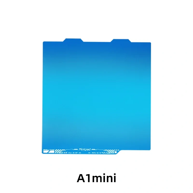 Mellow MintPad Cool Plate Build Surface for Bambu Lab X1 P2S P1S P1P A1 H2D 3D Printer Low Temp Adhesion Dual-Sided Flexible Bed