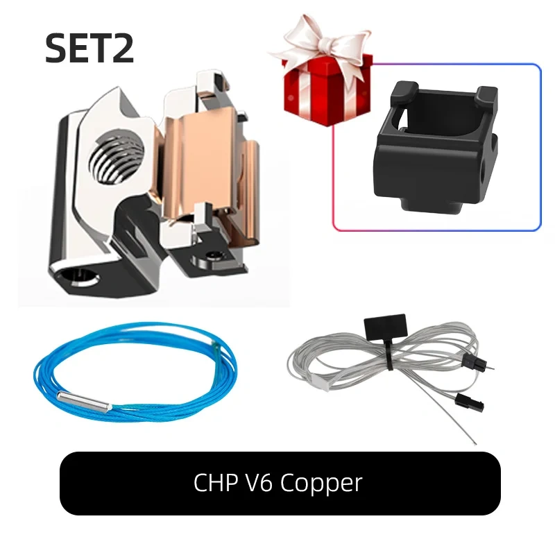 Mellow CHP Heater Block aluminium/Copper Compatible with V6/Volcano/Crazy/Dragon Hotend 3D Printer Part  82W heating tube
