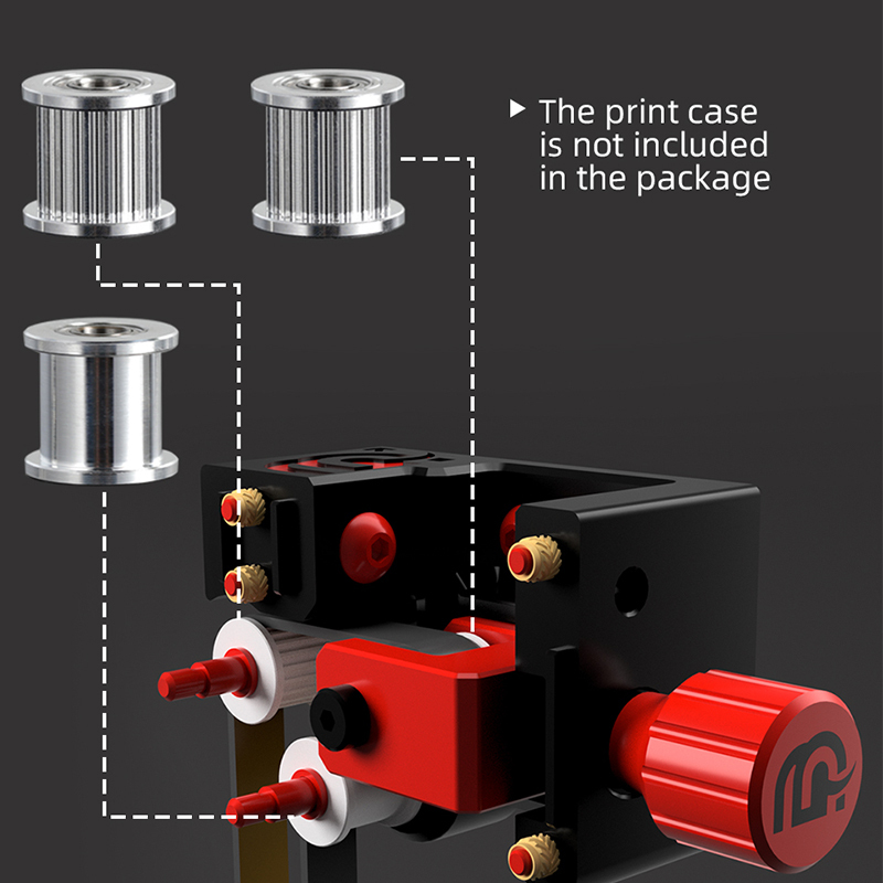 Mellow Mammoth 3D For Designing The Voron 2.4 Z-Axis Belt Tensioner 3D Printer GT2 Idler With 2GT Gates 9MM EPDM Belt Kit