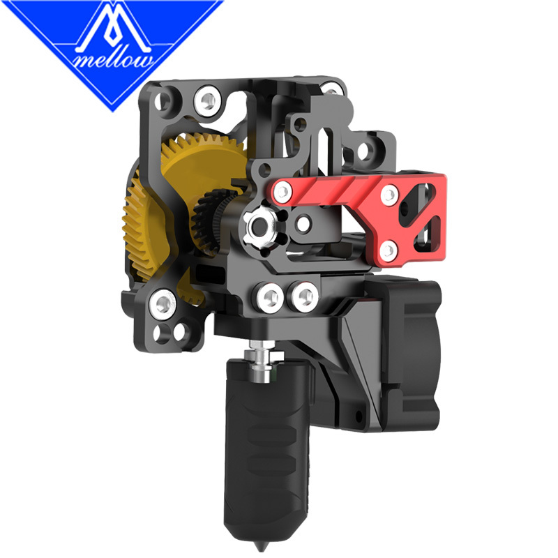 Mellow DIY CNC FluxHeat Lite Extruder & DLC BXP Hardened Steel Gears For Upgrade Bambu Lab  P1P P1S 3D Printer