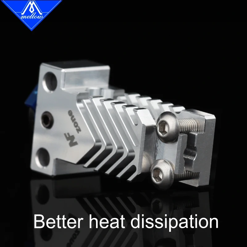 Mellow All Metal Titanium Heat Break NF Zone-T V6/CR10 PRO Heat Sink For  V6 Hotend Ender 3 Ender 5 PRO 3D Printer Parts