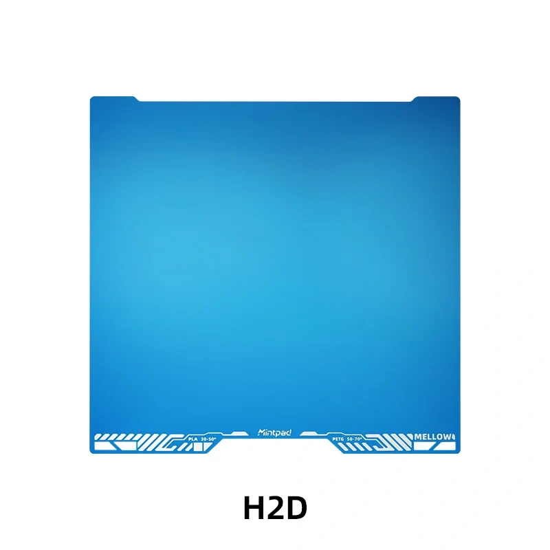 Mellow MintPad Cool Plate Build Surface for Bambu Lab X1 P2S P1S P1P A1 H2D 3D Printer Low Temp Adhesion Dual-Sided Flexible Bed
