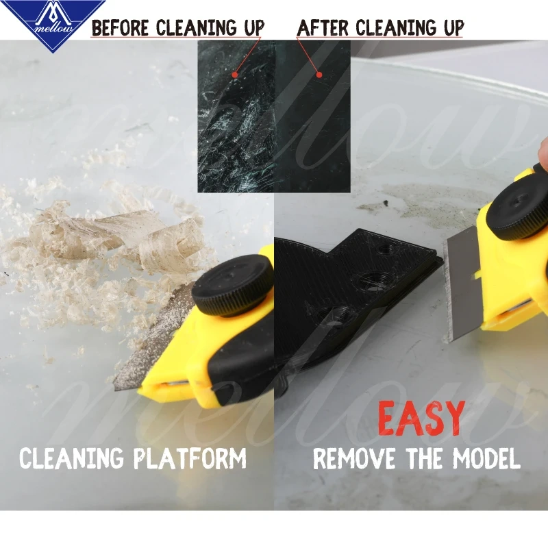 Mellow 3d Printer Tool Handmade 3d Print Removal Tool  Accessories Remove The Model Or Clean The Glass Surface Glue printers