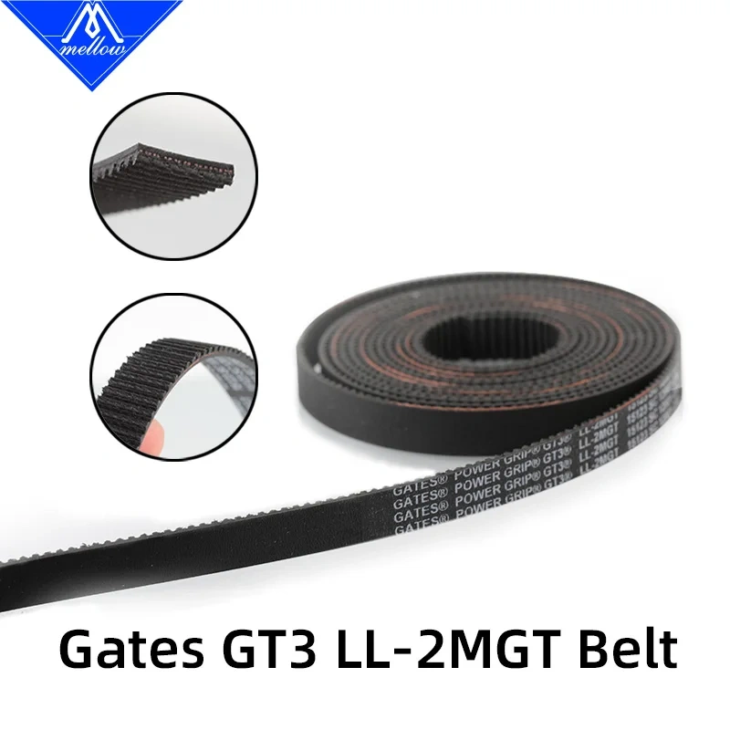 Mellow 3D Printer Parts POWERGRIP GT3 GATES-LL-2MGT Pulley Timing Belt Width 6MM 9MM 10MM 12MM Enhanced Precision And Durability