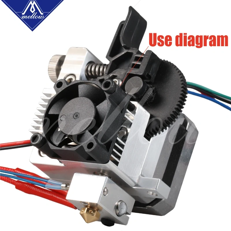 Mellow 12V/24V V6/V5 radiator 3010 fan 30*30*10mm 3010s DC small fan cooling extruder 2-wire 3d printer accessories part