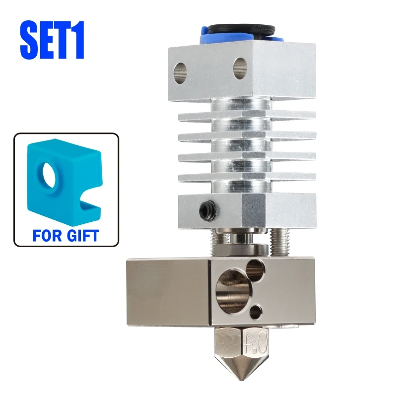 Mellow All Metal Cr10 Hotend Plated Copper Mk8 Nozzle & Heated Block 3D Printer J-head Hotend For Upgrade Ender 3 Micro Swiss