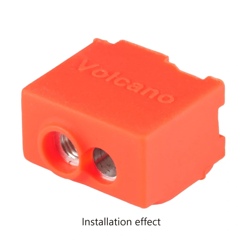 Mellow High Quality Cartridge Heater Block Silicone Volcano Socks For 3d Printer Volcano Heated Block For Volcano Hotend Nozzle