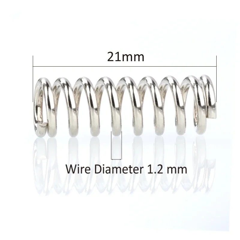 HOT!10pcs/lot 3D printer accessory extruder strong spring (wire diameter 1.2 mm) use for DIY Ultimaker/Makerbot