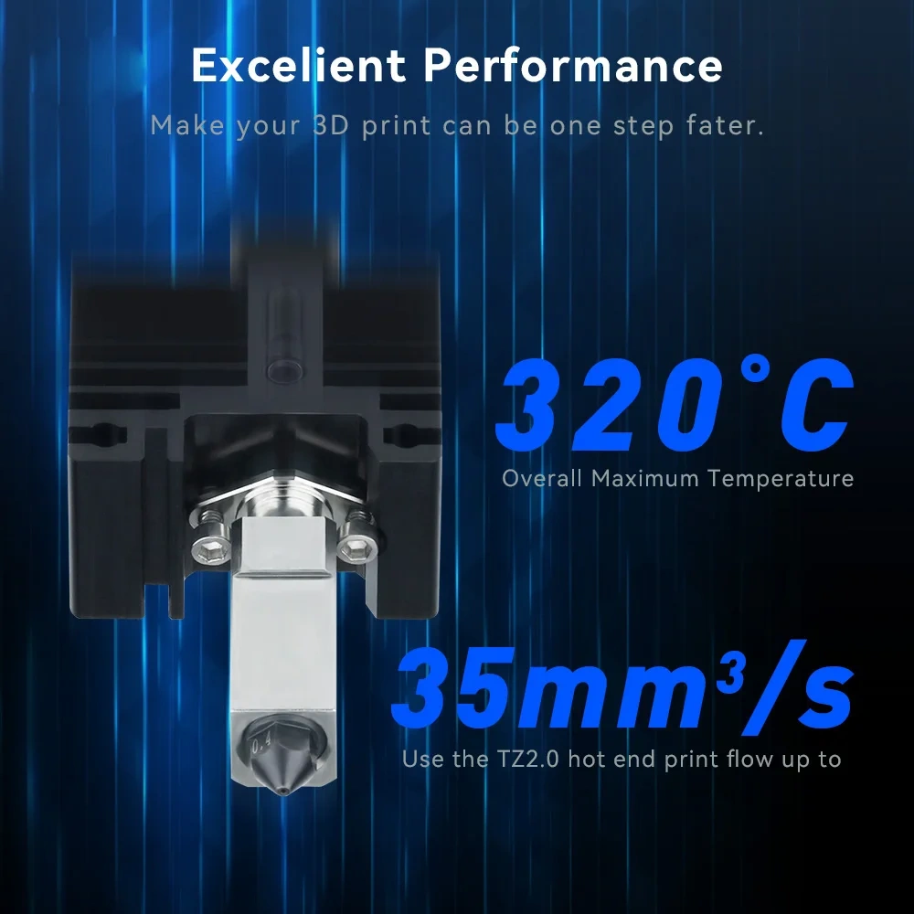 Mellow TZ 2.0 Hotend anti-collision For upgrade Bambu Lab X1 X1C P1P P1S Voron Blv 3D printer