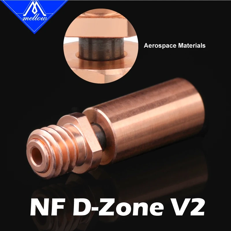 Mellow NF D-Zone V2 Chimera Extruder Kraken Dual Heat Break Copper & Aerospace 3D Printer Parts Goliath Hotend J-Head Throat