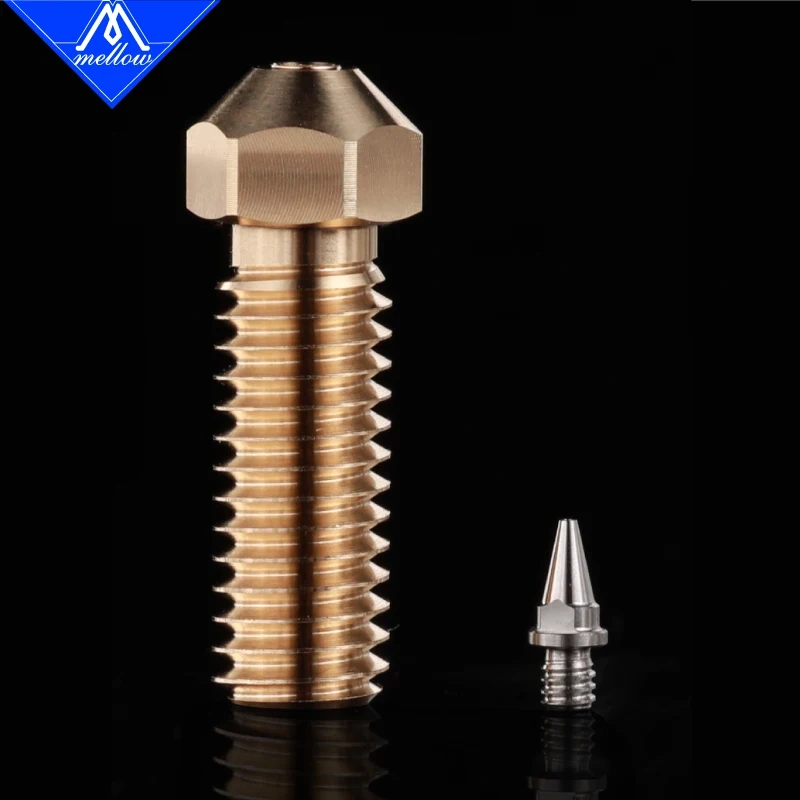 Mellow 1Pcs BS-Volcano Stainless Steel Nozzles For 3D Printers Hotend Nozzle Voron Blv Belt Printer Titan Aero Sidewinder X1