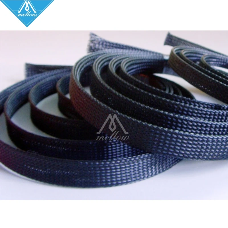 3D printer accessories 2-5M 6-10mm Expandable Braided PET Premium Nylon Cable Sleeve wire cable for RepRap/KOSSEL/Ultimaker 2