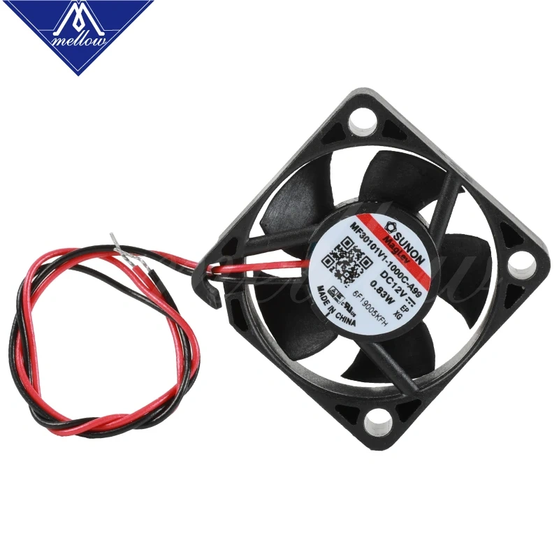 Mellow Sunon 12V Magnetic Suspension Bearing 3010 Fan 30*30*10mm 3010s DC Fan Cooling V6 Extruder 3D Printer Accessories Parts
