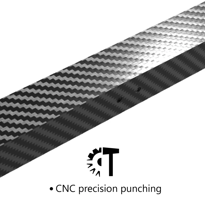 Mellow 1Pcs CNC Voron 2.4 Trident  3D Printer CF-Tube Drilling Carbon Fiber Square Tube For Lightweight For Both MGN9 And MGN12