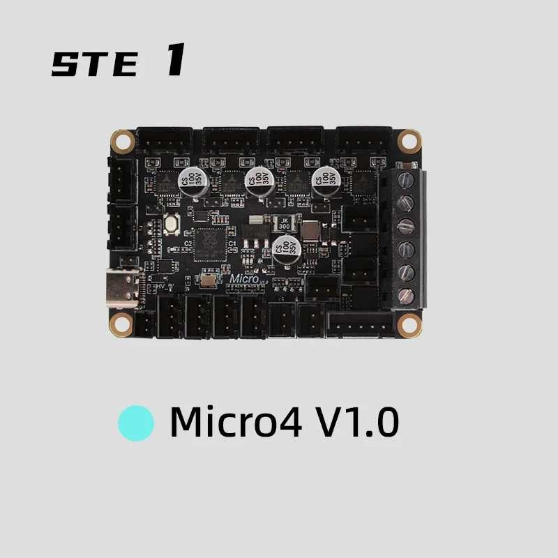 Mellow Fly Micro 4 V1.0 Board HV 4 Axis 32Bit Raspberry Pi RP2040 For Uart TMC2209 3D Printer, Klipper Canbus Voron V0.1 Ender3