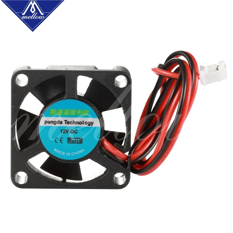 Mellow 12V/24V V6/V5 radiator 3010 fan 30*30*10mm 3010s DC small fan cooling extruder 2-wire 3d printer accessories part