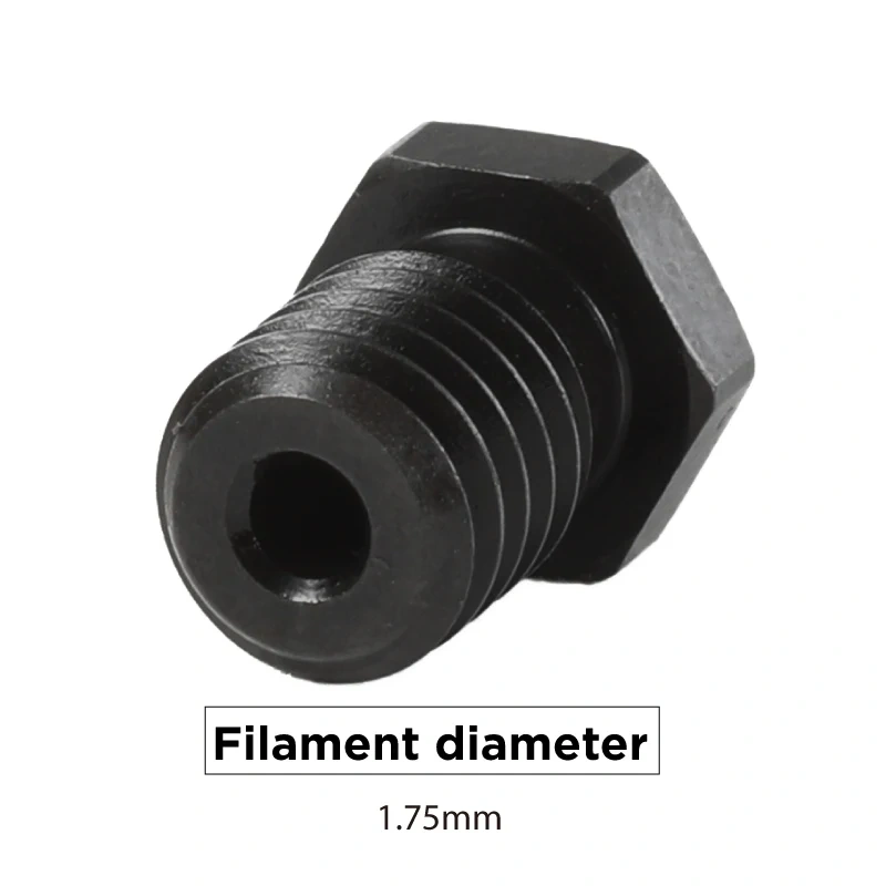 Mellow nozzle Top quality Sharp A2 Hardened steel NF V6 Nozzles For Printing PEI PEEK or Carbon fiber filament for HOTEND
