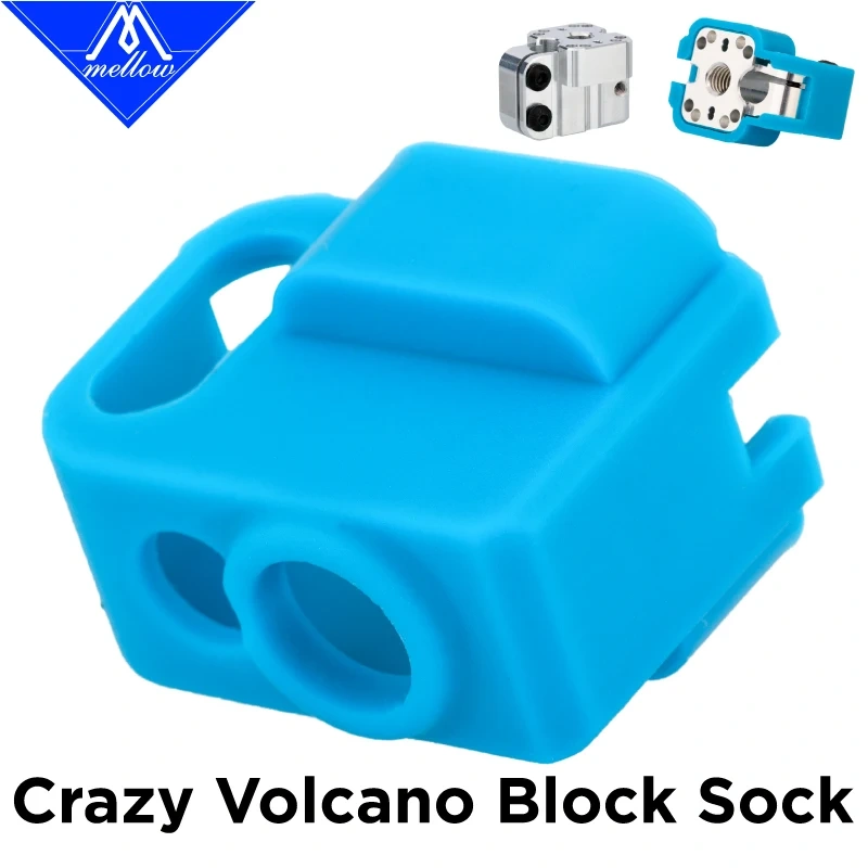Mellow NF Crazy Volcano Silicone Socks For High Flow 3D Printer Crazy Volcano Heat block Temperature Protection