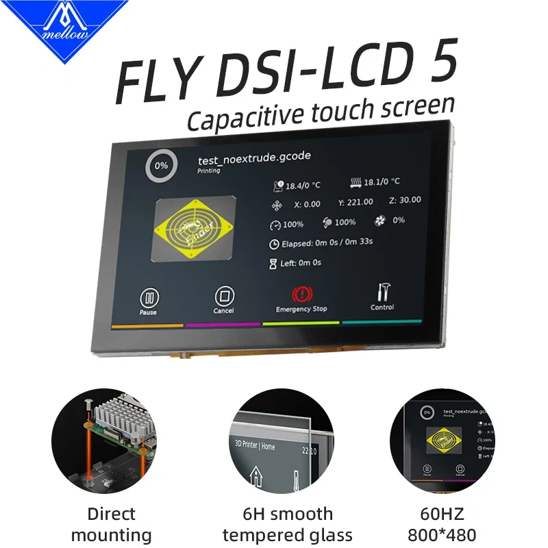 Mellow 5inch FLY DSI Screen LCD5 LCD Display MIPI Touch Screen For DIY ...
