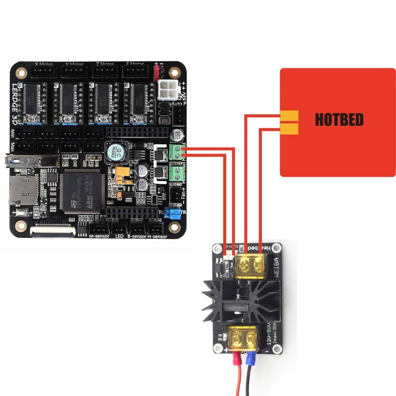 Mellow 3D Printer parts Heated Bed Extruder Power Module Exceed Max Current 25A/30A MKS MOSFET for RAMPS 1.4 Heating-Controller
