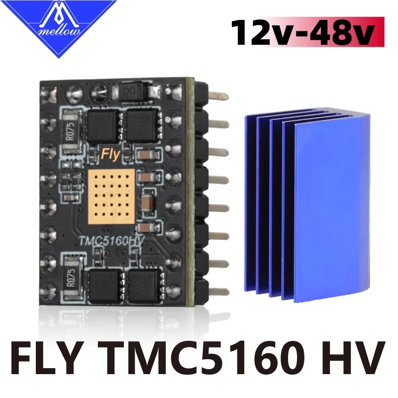 Mellow Fly TMC5160 HV 48V Max 4.4A Stepper Motor StepStick SPI Silent Driver For Gemini Super ?? Board 3D Printer Parts