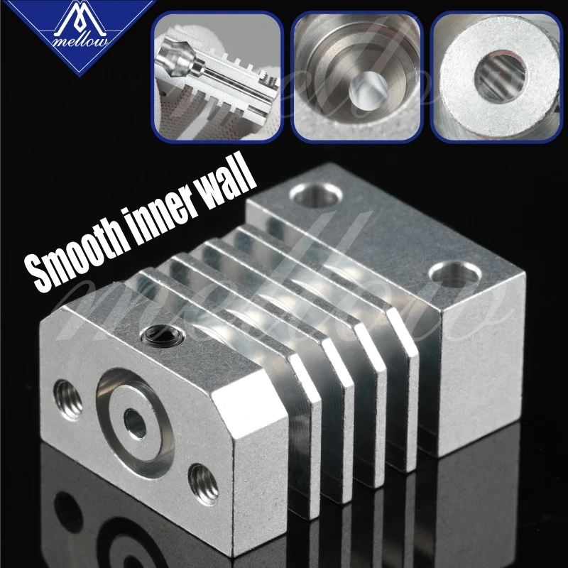 Mellow All Metal Cr10 Hotend Plated Copper Mk8 Nozzle & Heated Block 3D Printer J-head Hotend For Upgrade Ender 3 Micro Swiss