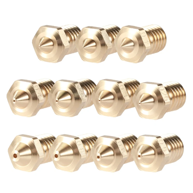 Mellow  5pcs/lot Top Quality NF V6 Nozzle For 3D Printer Nozzle Extruder For V6 Hotend  Ender 3 Titan Prusa I3 Mk3